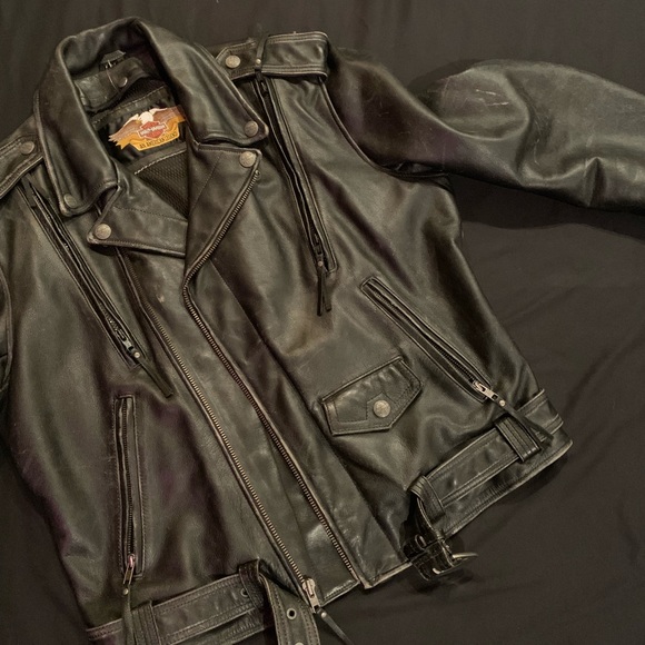 Harley Davidson Vintage Leather Jacket - Picture 5 of 5